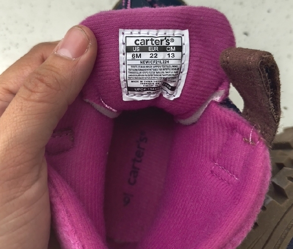 Carter's Purple and Brown Kids Boots - Picture 2 of 5